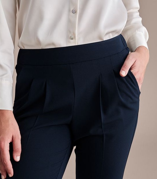 Preview Tapered Pleat Front Pants