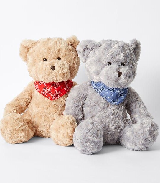 Large Sitting Bear With Bandana