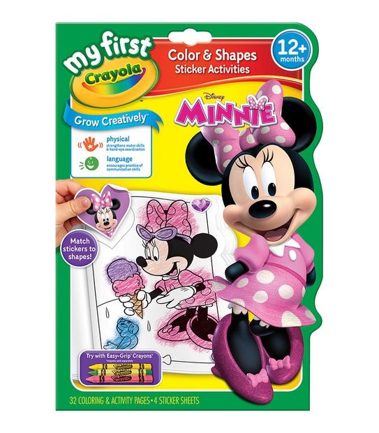 My First Crayola Colour & Shapes Sticker Activities Book - Minnie Mouse