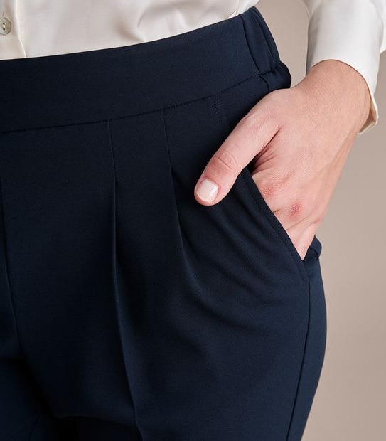 Preview Tapered Pleat Front Pants