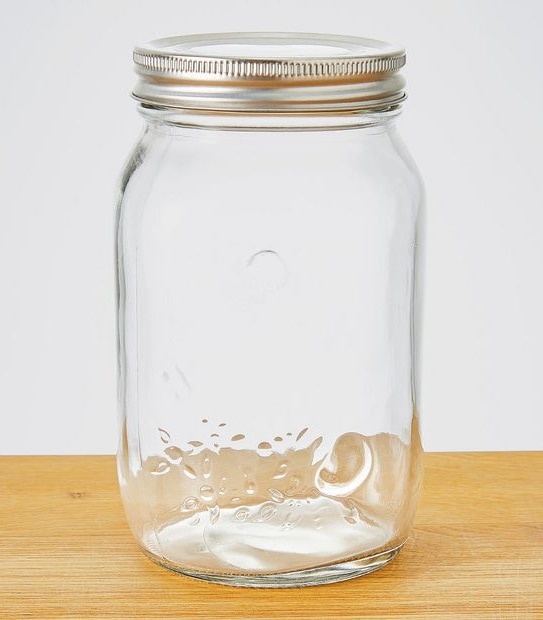 Glass Preserving Jar With Metal Lid 1000ML