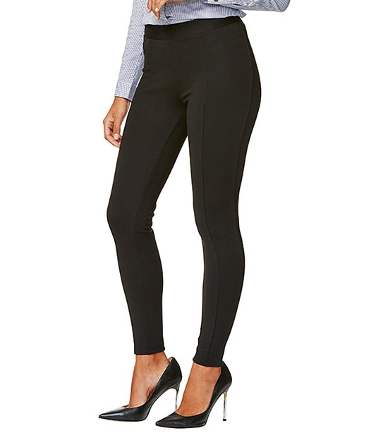 Dannii Minogue Petites The Audrey Ponte Leggings - Black