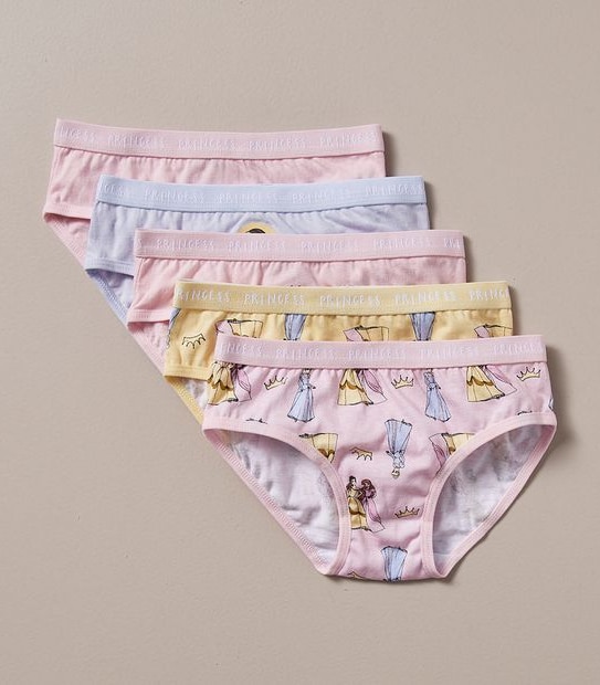 5 Pack Disney Princess Briefs Gift Set 4 of 5