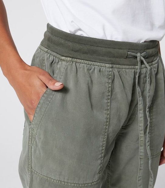 Rib Waist Jogger Pants