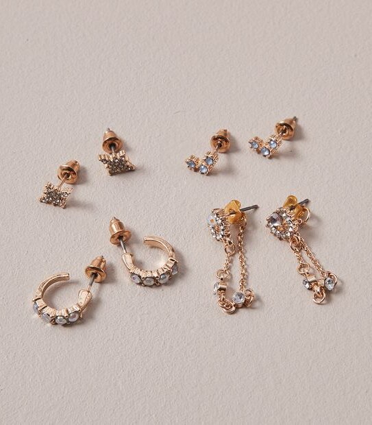 4 Pack Mini Diamante Stud Earrings Target Australia