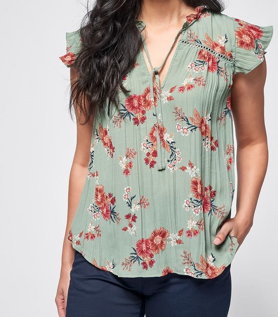 Rosie Flutter Sleeve Blouse