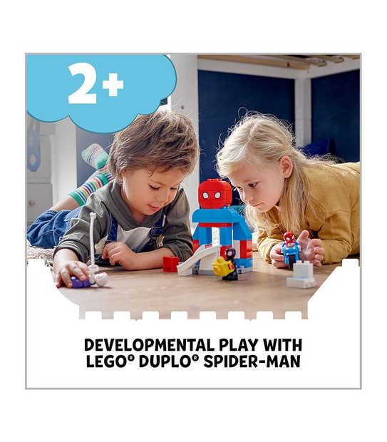  LEGO® DUPLO® Super Heroes Marvel Spider-Man Headquarters 10940  Spidey and His Amazing Friends TV Show Building Toy for Kids : Toys & Games