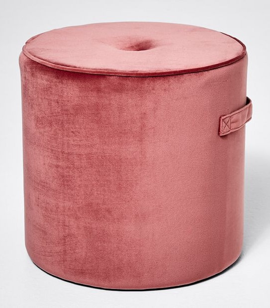 Velvet Ottoman