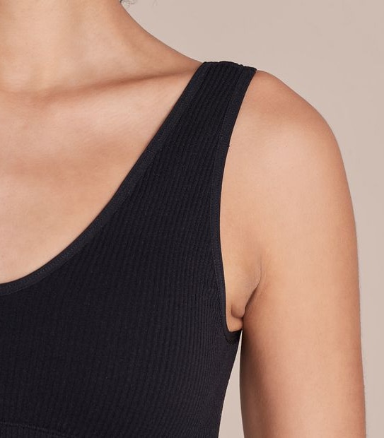 Rib Plunge Crop Top - Lily Loves