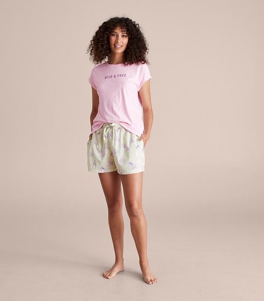 Printed Sleep Shorts
