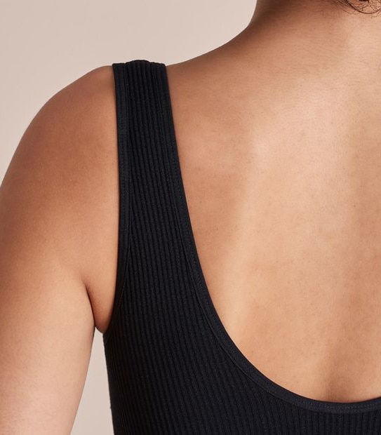 Rib Plunge Crop Top - Lily Loves