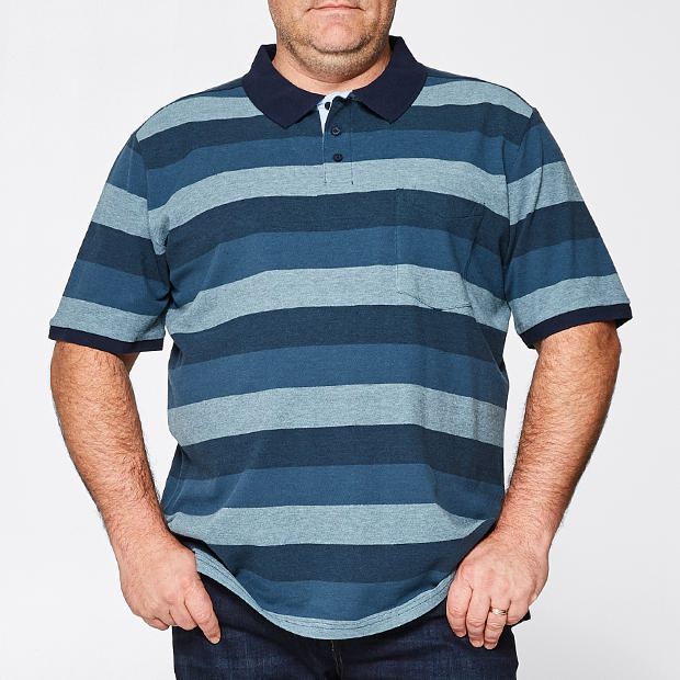 Mr Big Stripe Polo Top Mr Big Stripe Polo Top