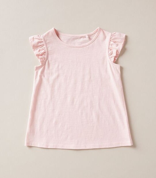Organic Cotton Frill Shoulder Tank