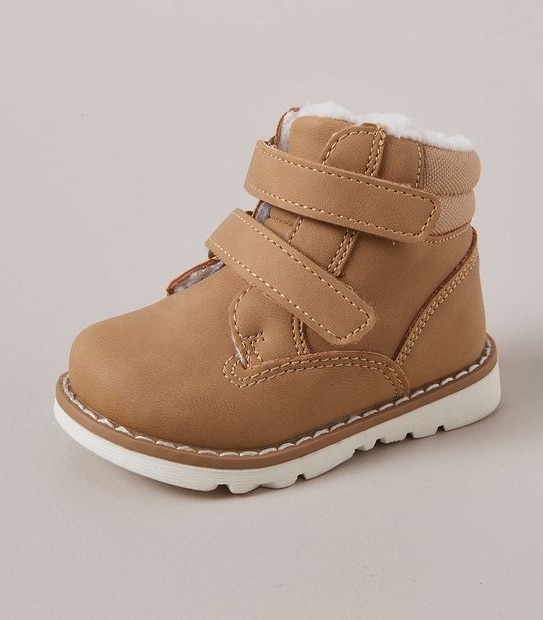 Baby PU Double Strap Boots
