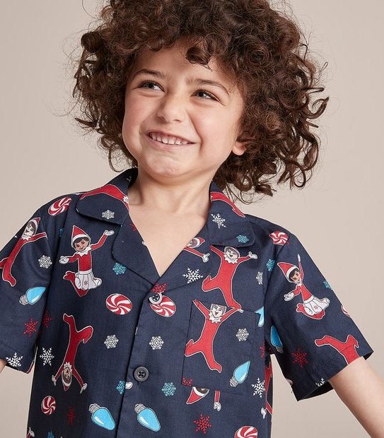 Kids Elf On The Shelf Family Matching Cotton Pyjama Set