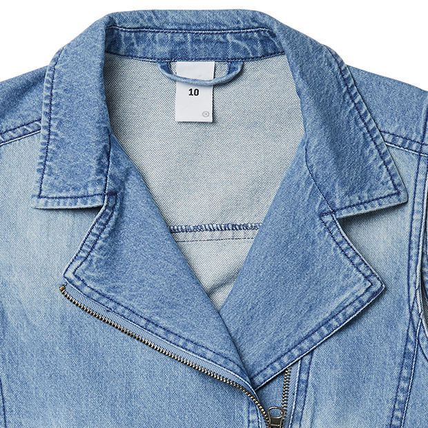 Vintage Blue Denim Biker Vest | Target 