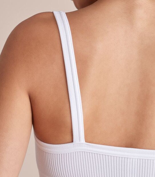 Lily Loves Ribbed Seamfree Square Neck Crop Top; Style: LCT50112