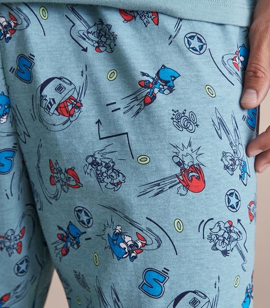 Mens Sonic The Hedgehog Matching Pyjama Set