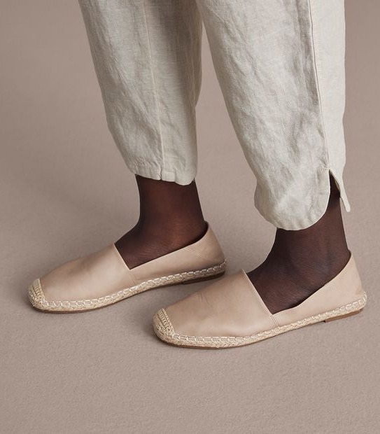 Curve Linen Curved Hem Pants