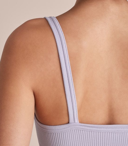 Lily Loves Ribbed Seamfree Square Neck Crop Top; Style: LCT50112 4 of 6