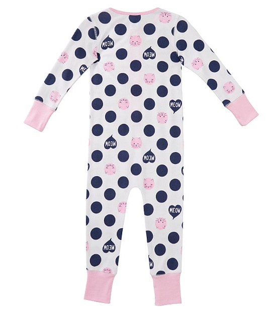 Girls' Meow Sleepsuit