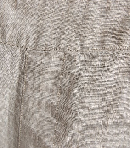 Curve Linen Curved Hem Pants