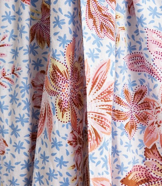 Linen Blend Ruffle Hem Maxi Skirt 5 of 6