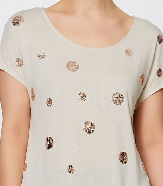 Avery Sequin Detail T-Shirt