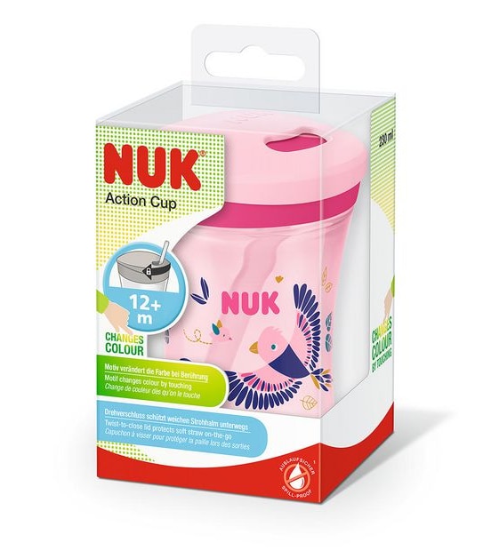 NUK Colour Changing Action Cup 230ml - Assorted*