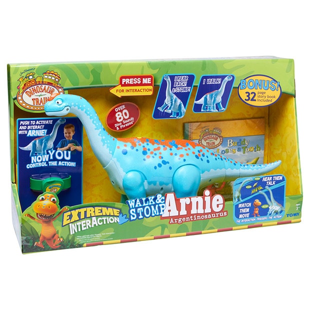 Dinosaur Train Extreme InterAction Arnie Argentinosaurus + Bonus Book