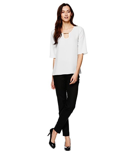 3/4 Sleeve Blouse - Cream