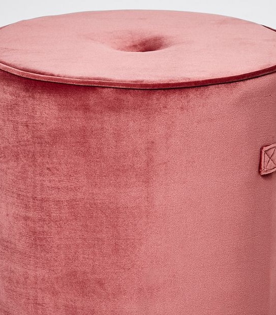 Velvet Ottoman