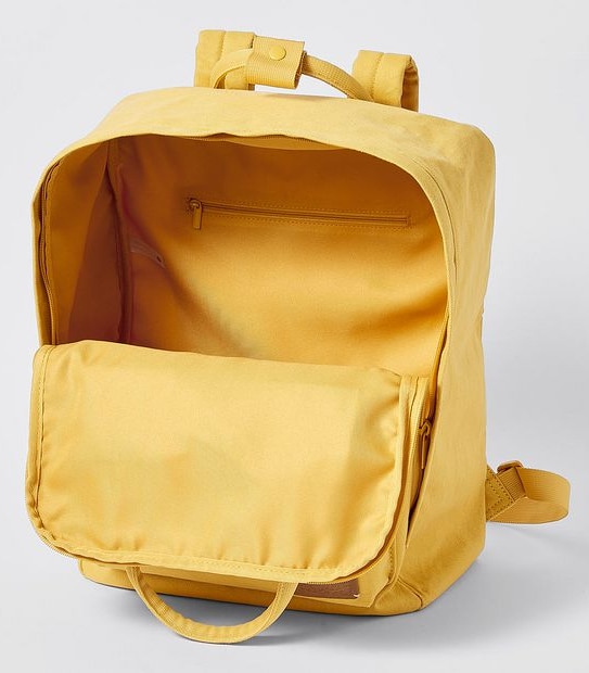Brenda Square Backpack - Mustard