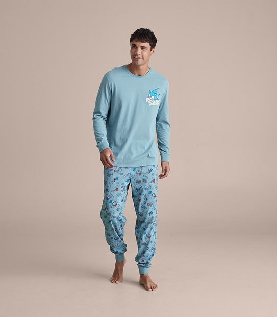 Mens Sonic The Hedgehog Matching Pyjama Set