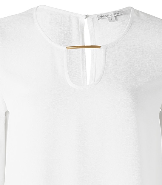 3/4 Sleeve Blouse - Cream
