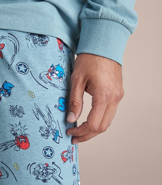 Mens Sonic The Hedgehog Matching Pyjama Set