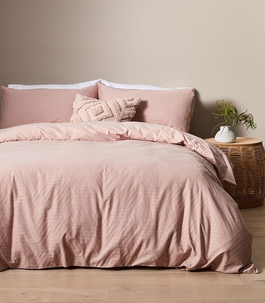 Aubury Geo Textured Quilt Cover Set
