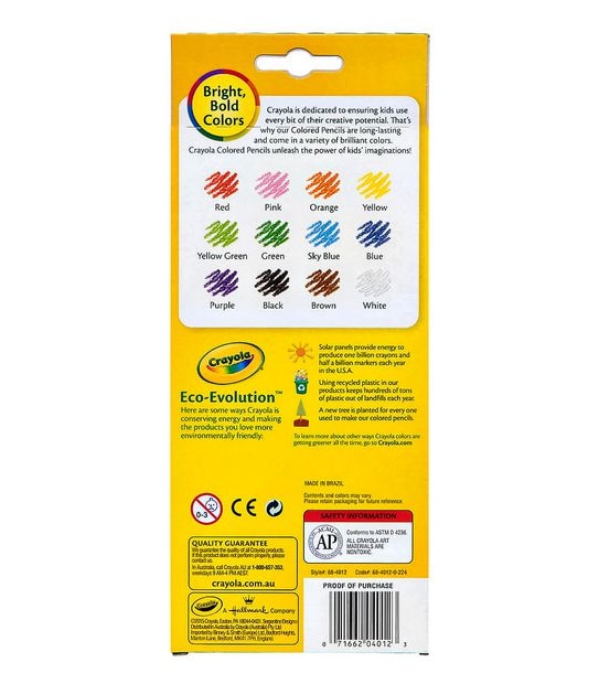 Crayola Coloured Pencils - 12 Pack