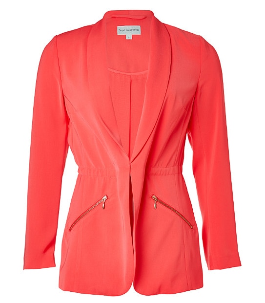 Drawstring Waist Jacket - Pink