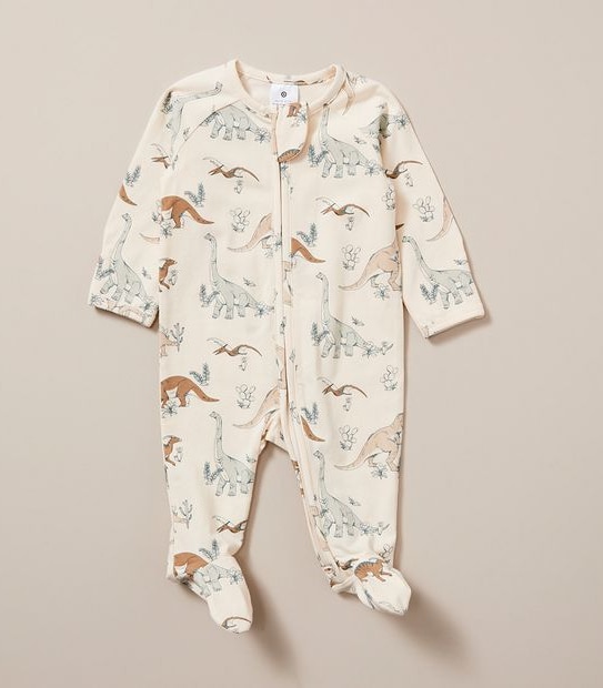 Baby Organic Cotton Print Coverall