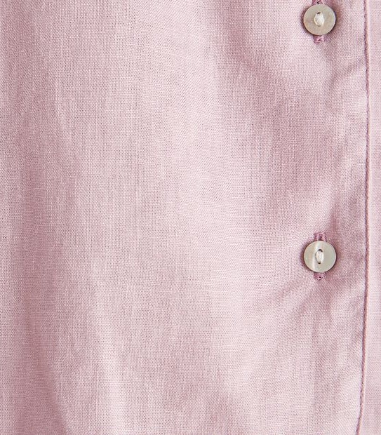 Linen Blend 7/8 Pant and Shirt Sleep Pyjama Set