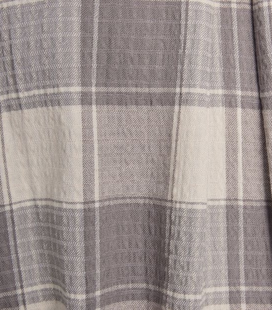 Curve V-Neck Placket Shirt