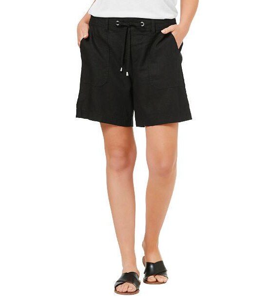 Linen Blend Shorts 1 of 4