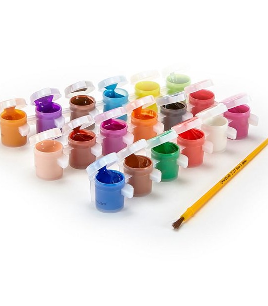 Crayola 18 Pack Kids Poster Paints with Brush