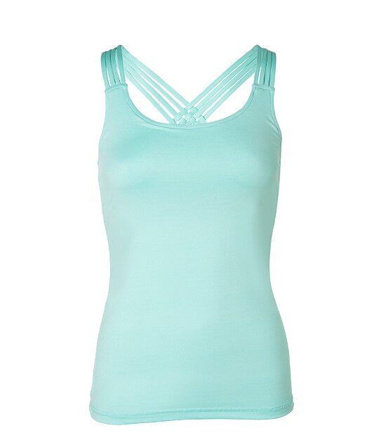 T30 Cross Back Tank - Aqua 1 of 3