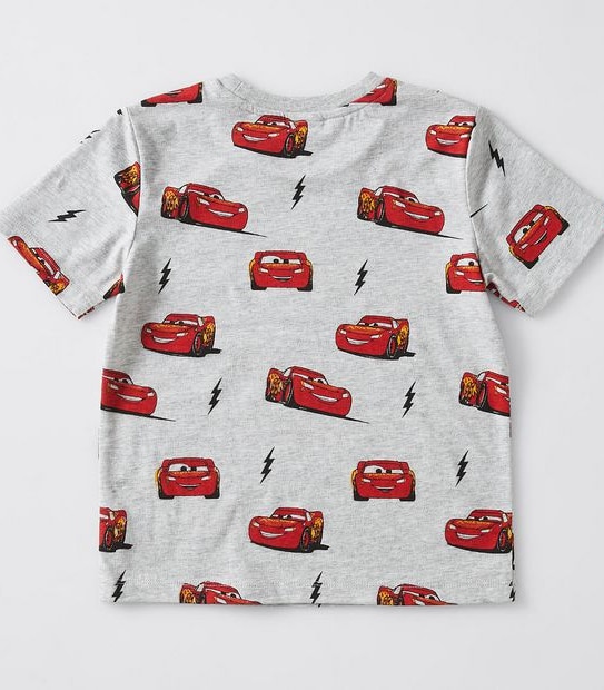Disney Cars Print 2 Piece Pyjama Set - Grey Marle