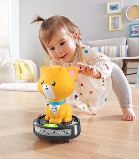 Fisher-Price Laugh & Learn Crawl-After Cat On A Vac