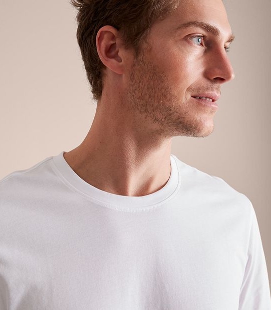 Organic Cotton Curved Hem T-Shirt