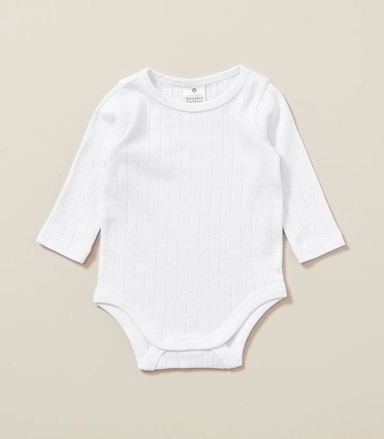 Baby Organic Cotton Pointelle Bodysuit