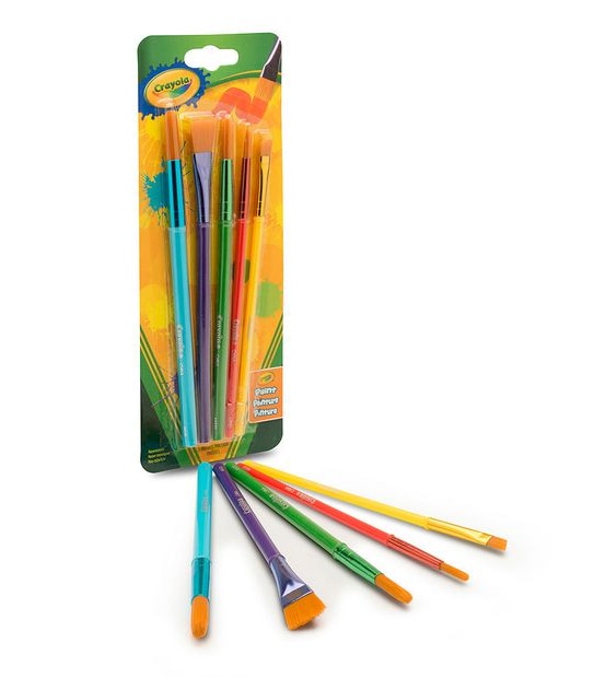 Crayola 5 Pack Art + Craft Brushes